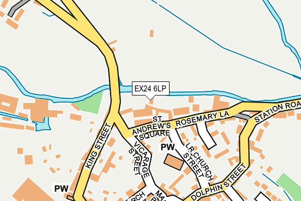 EX24 6LP map - OS OpenMap – Local (Ordnance Survey)