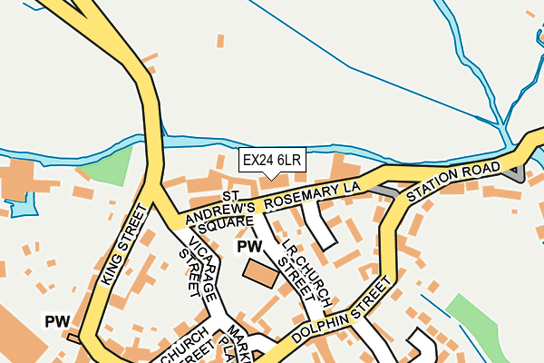 EX24 6LR map - OS OpenMap – Local (Ordnance Survey)