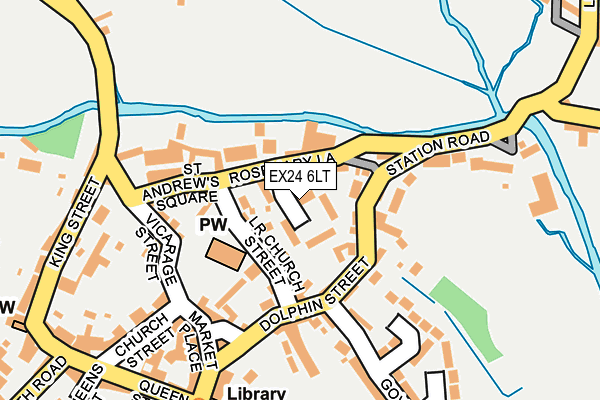 EX24 6LT map - OS OpenMap – Local (Ordnance Survey)