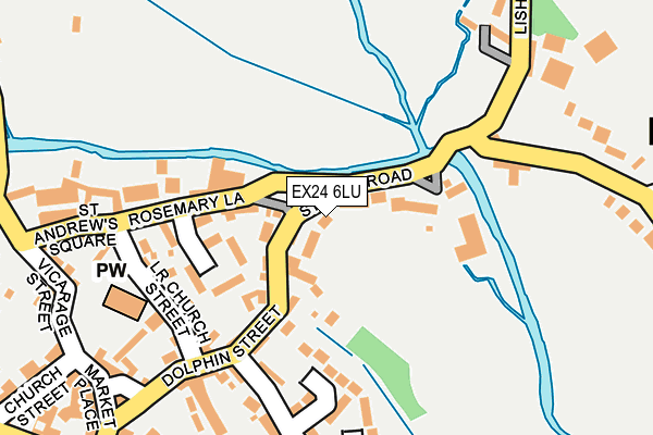 EX24 6LU map - OS OpenMap – Local (Ordnance Survey)