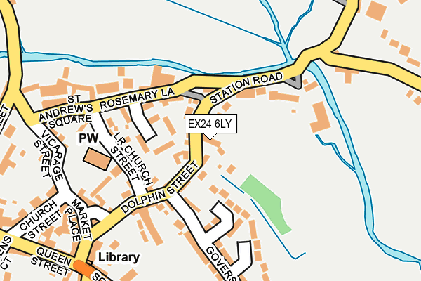 EX24 6LY map - OS OpenMap – Local (Ordnance Survey)