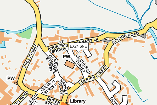 EX24 6NE map - OS OpenMap – Local (Ordnance Survey)