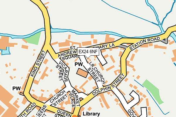 EX24 6NF map - OS OpenMap – Local (Ordnance Survey)
