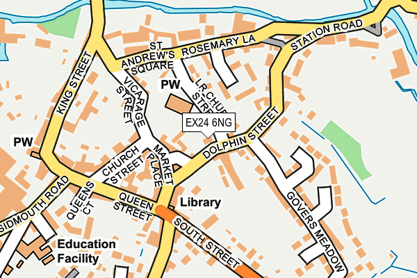 EX24 6NG map - OS OpenMap – Local (Ordnance Survey)