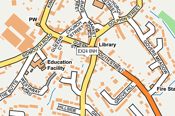 EX24 6NH map - OS OpenMap – Local (Ordnance Survey)