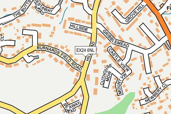 EX24 6NL map - OS OpenMap – Local (Ordnance Survey)