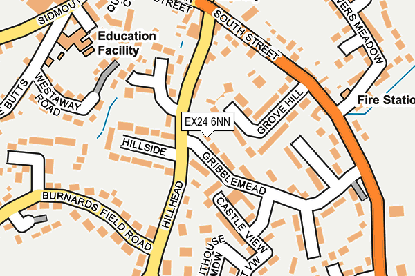 EX24 6NN map - OS OpenMap – Local (Ordnance Survey)