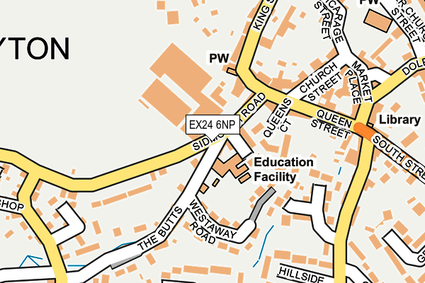 EX24 6NP map - OS OpenMap – Local (Ordnance Survey)