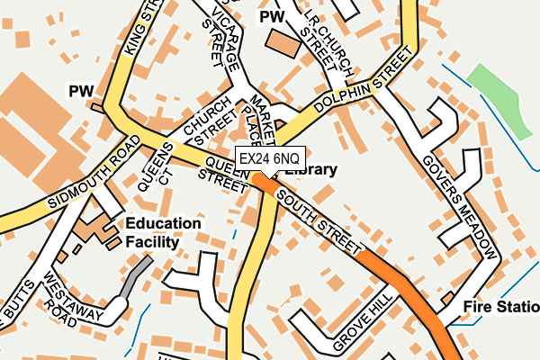 EX24 6NQ map - OS OpenMap – Local (Ordnance Survey)