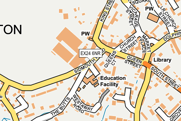 EX24 6NR map - OS OpenMap – Local (Ordnance Survey)