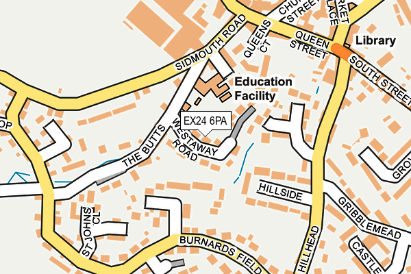EX24 6PA map - OS OpenMap – Local (Ordnance Survey)