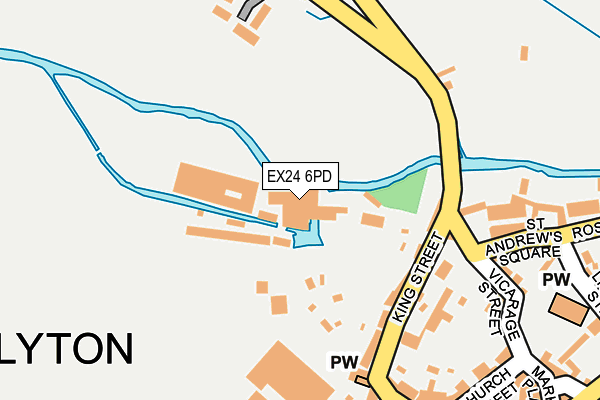 EX24 6PD map - OS OpenMap – Local (Ordnance Survey)
