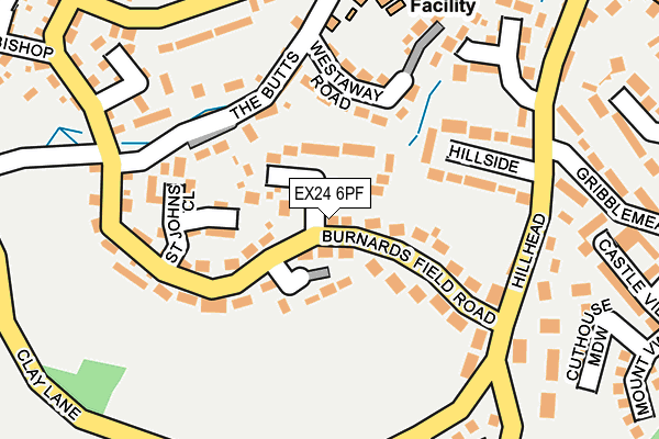 EX24 6PF map - OS OpenMap – Local (Ordnance Survey)