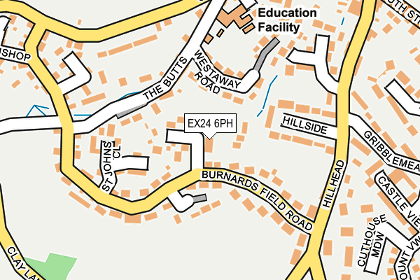 EX24 6PH map - OS OpenMap – Local (Ordnance Survey)