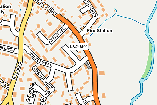 EX24 6PP map - OS OpenMap – Local (Ordnance Survey)