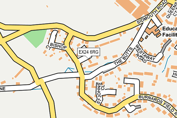 EX24 6RG map - OS OpenMap – Local (Ordnance Survey)