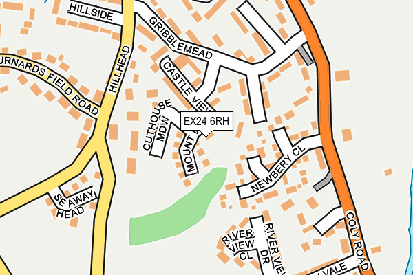 EX24 6RH map - OS OpenMap – Local (Ordnance Survey)