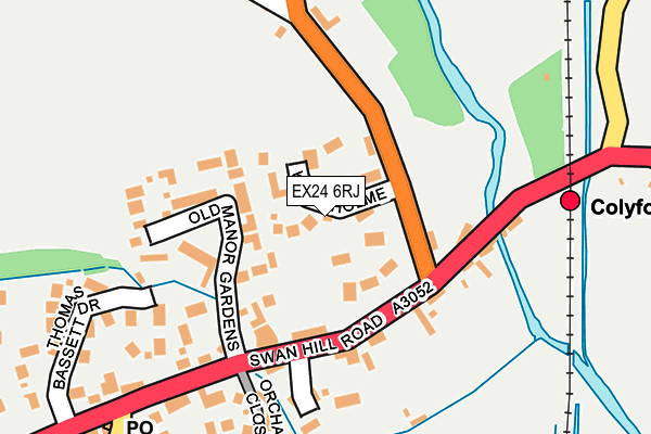 EX24 6RJ map - OS OpenMap – Local (Ordnance Survey)