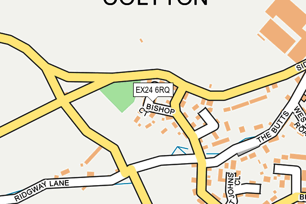 EX24 6RQ map - OS OpenMap – Local (Ordnance Survey)