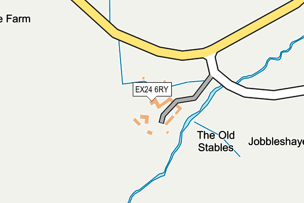 EX24 6RY map - OS OpenMap – Local (Ordnance Survey)