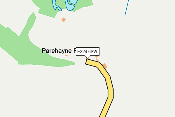 EX24 6SW map - OS OpenMap – Local (Ordnance Survey)