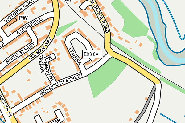 EX3 0AH map - OS OpenMap – Local (Ordnance Survey)