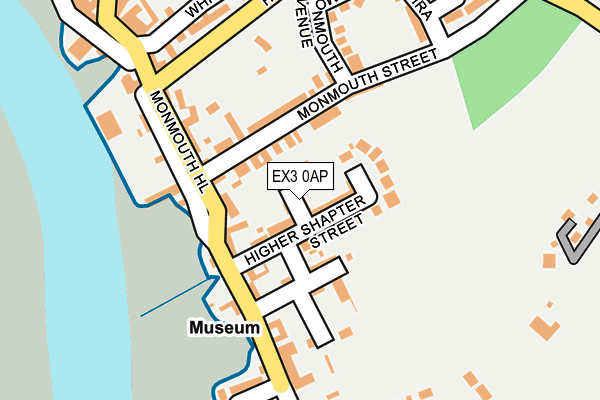 EX3 0AP map - OS OpenMap – Local (Ordnance Survey)