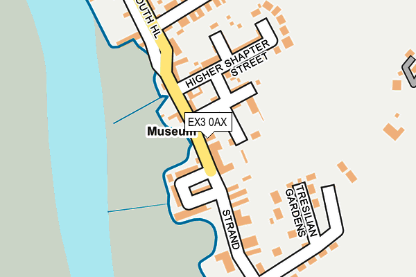 Map of TOPSHAM MUSEUM TRADING LIMITED at local scale