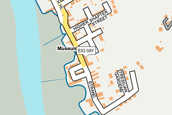 EX3 0AY map - OS OpenMap – Local (Ordnance Survey)