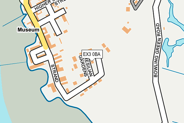 EX3 0BA map - OS OpenMap – Local (Ordnance Survey)