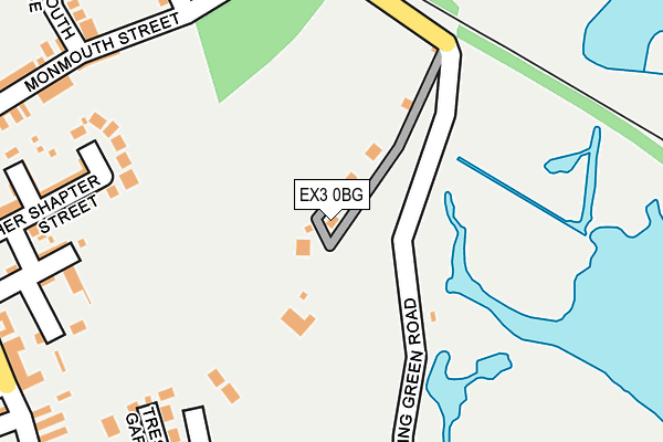 EX3 0BG map - OS OpenMap – Local (Ordnance Survey)