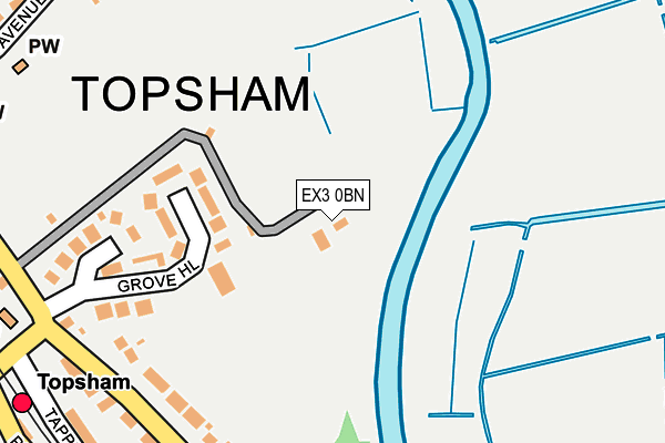 EX3 0BN map - OS OpenMap – Local (Ordnance Survey)