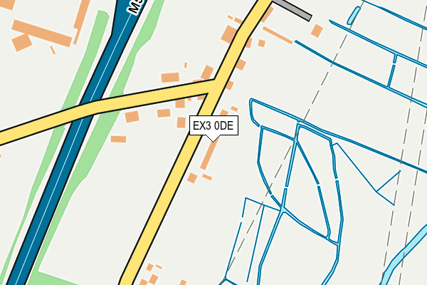 EX3 0DE map - OS OpenMap – Local (Ordnance Survey)