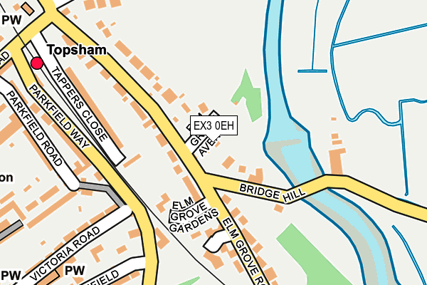 EX3 0EH map - OS OpenMap – Local (Ordnance Survey)