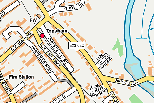 EX3 0EQ map - OS OpenMap – Local (Ordnance Survey)