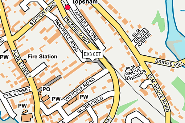 EX3 0ET map - OS OpenMap – Local (Ordnance Survey)