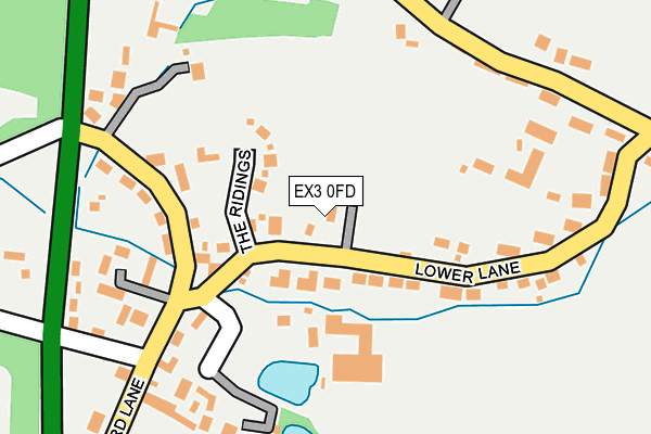 EX3 0FD map - OS OpenMap – Local (Ordnance Survey)