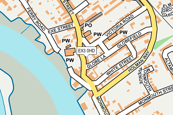 EX3 0HD map - OS OpenMap – Local (Ordnance Survey)