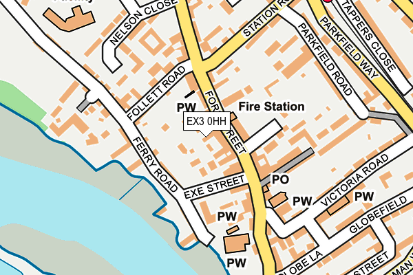 EX3 0HH map - OS OpenMap – Local (Ordnance Survey)