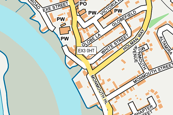 EX3 0HT map - OS OpenMap – Local (Ordnance Survey)