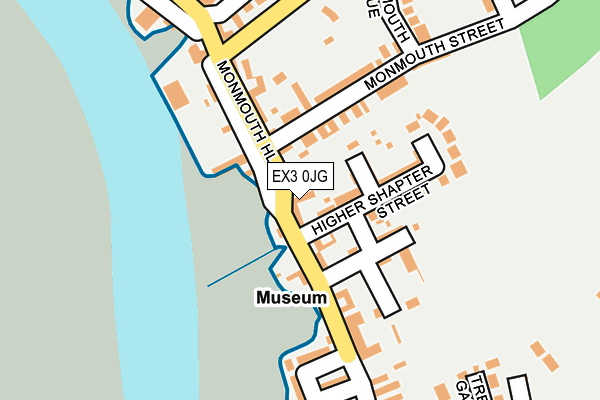 EX3 0JG map - OS OpenMap – Local (Ordnance Survey)