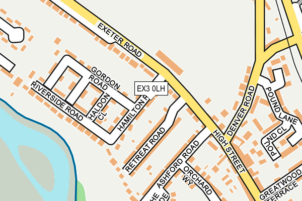 EX3 0LH map - OS OpenMap – Local (Ordnance Survey)
