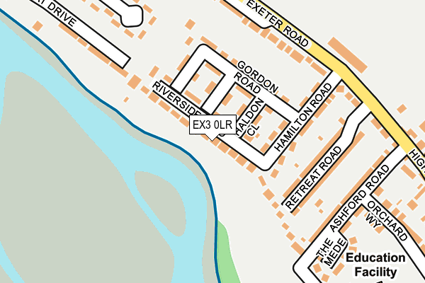 EX3 0LR map - OS OpenMap – Local (Ordnance Survey)