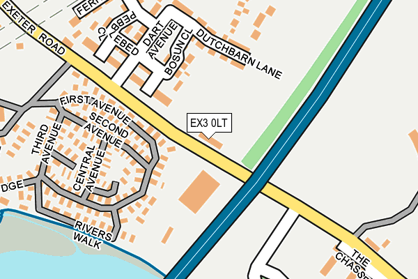 EX3 0LT map - OS OpenMap – Local (Ordnance Survey)