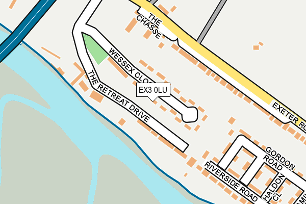 EX3 0LU map - OS OpenMap – Local (Ordnance Survey)