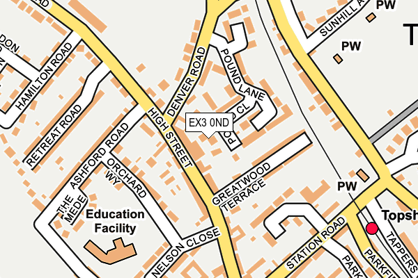 EX3 0ND map - OS OpenMap – Local (Ordnance Survey)