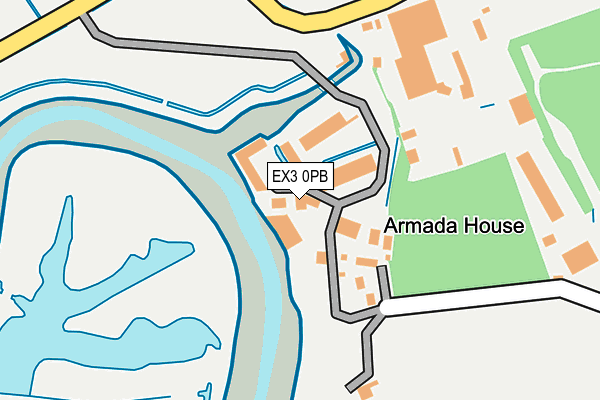 EX3 0PB map - OS OpenMap – Local (Ordnance Survey)