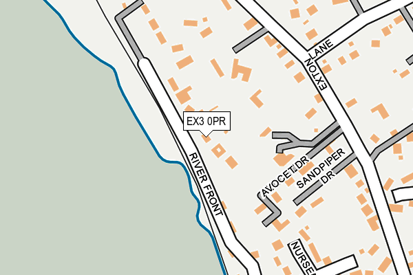 EX3 0PR map - OS OpenMap – Local (Ordnance Survey)