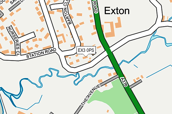 EX3 0PS map - OS OpenMap – Local (Ordnance Survey)