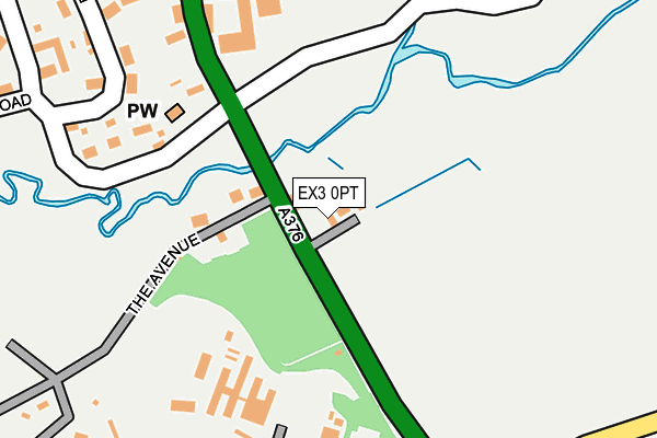 EX3 0PT map - OS OpenMap – Local (Ordnance Survey)